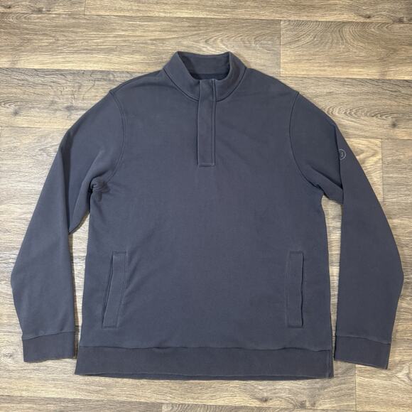 Vuori Shirt Mens 2XL Gray Cypress 1/4 Zip Pullover Athleisure Performance - Picture 1 of 13